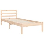 vidaXL Cadre de lit avec tête de lit petit simple bois massif