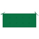 vidaXL Banc de jardin empilable et coussin 128 5cm Bois de teck massif