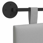 vidaXL Tête de lit suspendue Gris nuage Tissu