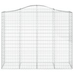 vidaXL Paniers à gabions arqués 13 Pièces 200x50x160/180 cm Fer galvanisé
