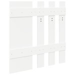 vidaXL Porte-manteau mural Blanc 100 x 10 x 100 cm Bois d'ingénierie