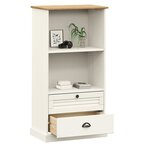 vidaXL Bibliothèque VIGO blanc 60x35x114 5 cm bois massif de pin