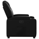 vidaXL Fauteuil inclinable noir similicuir