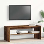 vidaXL Meuble TV vieux bois 100x40x40 cm bois d'ingénierie