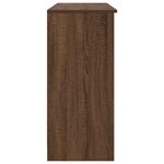 vidaXL Buffet avec tiroir chêne brun 101x35x76 cm bois d'ingénierie