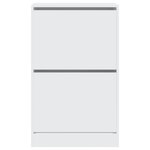 vidaXL Armoire à chaussures blanc 60x34x96 5 cm bois d'ingénierie