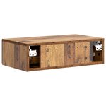 vidaXL Table d'appoint murale Bois ancien 59 x 34 5 x 17 cm