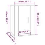 vidaXL Ensemble de meubles TV 2 Pièces Sonoma gris Bois d'ingénierie
