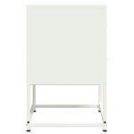 vidaXL Table de chevet blanc 36x39x60 5 cm acier