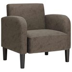 vidaXL Chaise de canapé avec accoudoirs gris foncé 54 cm similicuir