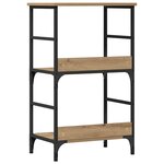 vidaXL Bibliothèque chêne artisanal 50x33x82 cm bois d'ingénierie