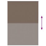 vidaXL Store enrouleur occultant 164 4 x 230 cm  largeur du tissu 160 cm  couleur café
