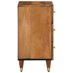 vidaXL Table de chevet 50x33x62 cm Bois de manguier solide