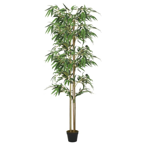 vidaXL Bambou artificiel 988 feuilles 150 cm vert