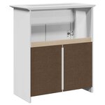 vidaXL Armoire de lavabo de salle de bain BODO blanc 70x35x80 cm