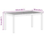 vidaXL Ensemble de salle à manger pour jardin 7 Pièces Gris Poly rotin