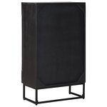 vidaXL Haut Armoire Noir 55 x 30 x 95 cm