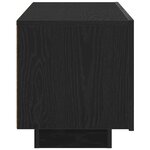 vidaXL Table de chevet Chêne noir cm Bois d'ingénierie