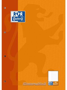 Klausurenblock, format A4, 100 pages, ligné OXFORD