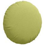 vidaXL Coussins de siège 2 pc Tissu Vert clair Ø50 x 19 cm