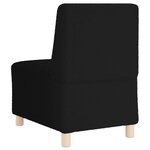 vidaXL Canapé modulaire sans accoudoirs Noir 55 cm Tissu bouclé aspect laine
