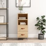 vidaXL Buffet Chêne sonoma 34 5x34x90 cm Bois d'ingénierie