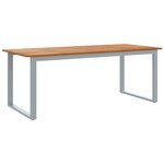 vidaXL Ensemble de salle à manger de jardin 7 pièces en bois massif d'acacia et métal