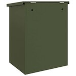 vidaXL Boîte de dépôt de colis Vert olive 44 x 35 x 59 cm Acier