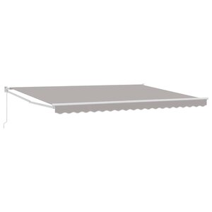 vidaXL Auvent Gris clair 450 x 300 x 165 cm Polyester et métal