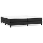vidaXL Cadre de lit sans matelas noir 200x200 cm similicuir