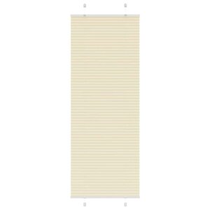 vidaXL Store plissé crème 80x200 cm largeur du tissu 79 4 cm polyester