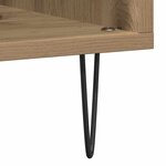 vidaXL Meuble à vinyles avec étagère chêne artisanal 100 x 38 x 48 cm