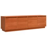 vidaXL Meuble TV Marron 156 x 37 x 45 cm Bois de pin massif