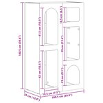 vidaXL Buffet Blanc brillant 59 x 35 x 100 5 cm Bois d'ingénierie