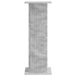 vidaXL Support de Plante 2 pc Gris béton 30 5 x 30 x 80 5 cm