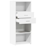 vidaXL Buffet haut blanc 50x42 5x124 cm bois d'ingénierie