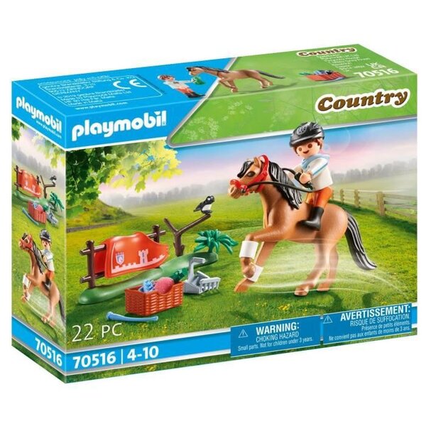 Playmobil - 70516 - cavalier et poney connemara