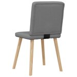 vidaXL Chaises à manger lot de 6 gris foncé tissu