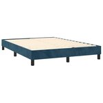 vidaXL Sommier à lattes de lit avec matelas LED Bleu foncé 140x190 cm