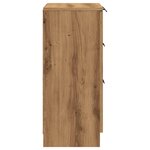 vidaXL Buffet chêne artisanal 60x30x70 cm bois d'ingénierie