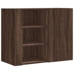 vidaXL Armoire murale chêne marron 75x35x60 cm bois d'ingénierie