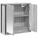 vidaXL Armoire murale de salle de bain miroir sonoma gris 60x21x60 cm