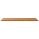 vidaXL Dessus de bureau marron clair bois chêne massif rectangulaire