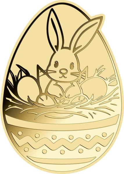 Monnaie EASTER EGG 1/1000 Oz Medaille Or