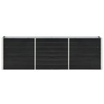 vidaXL Lit surélevé de jardin Acier galvanisé 240x40x77 cm Anthracite