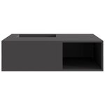 Brasero vidaXL avec rangement à bûches Noir 100x100x30 cm Acier