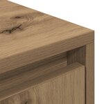 vidaXL Meuble TV chêne artisanal 188 5x41x50 cm bois d'ingénierie