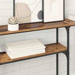 vidaXL TableConsole Bois ancien 145x22.5x75cm Bois d'ingénierie