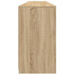 vidaXL Buffet avec lumières LED chêne sonoma 202x37x67 cm
