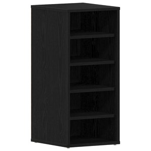 vidaXL Cabinet à chaussures avec étagère Chêne noir 32 x 35 x 70 cm